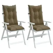 Highback Chair Cushions Outdoor Seat Pad Garden Patio Furniture Fabric vidaXL