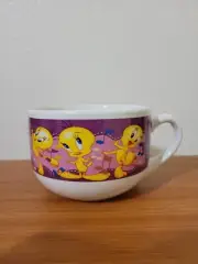 Looney Tunes 1998 Large Bowl Cup Tweety Bird Warner Brothers By Gibson