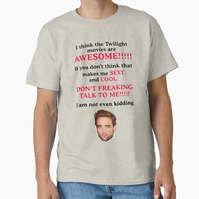 Funny I think The Vampire Movies Are Awesome Classic Unisex Cotton Tee