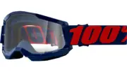 Dirt Bike MX 100% Goggle Strata 2 Masego Clear Lens