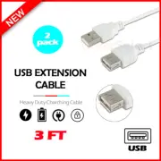 2X USB 3' Extension Cable Cord for Apple iPhone 12/12 Mini/12 Pro/12 Pro Max/SE