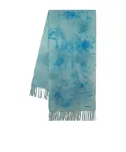 Acne Studios Tie-Dye Logo Patch Scarf One size Blue