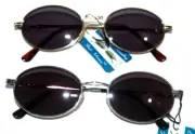 2 Lady tinted Reading glasses power+1.25 Retro styled oval metal frames U.V lens