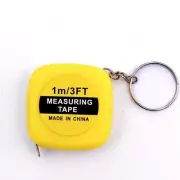 1M Mini Retractable Tape Measure Keychain Portable Measuring Keyring + Fast Post