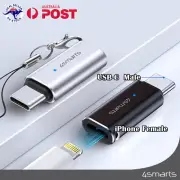 2/4 pcs iPhone IOS Female to USB C Type C Male Charging Port Adapter Converter