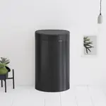 【BRABANTIA】TOUCH BIN NEW 半月式按壓垃圾桶40L-尊爵黑(2024新品)