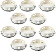 VENEKA 10 Pcs 6 inch Musical Tambourine Tamborine Drum Round Percussion KTV Party