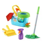 Clean Sweep Learning Caddy Kids Mop and Broom Cleaning Toy Set for Ages 3-5