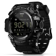 Lcd Screen 50M Waterproof Smart Watch Support Information Reminder / Remote Camera / Walking Motion Monitor Black