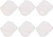 ERINGOGO 6pcs Diaper Change Mat Burp Cloths Burp Cloths Bassinet Caddy Organizer Cloth Nappy Inserts Newborn Nappy Bin Refillable Wipes Cotton White