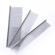 Pet Comb Stainless Steel Grooming Comb Dogs Cats Gently Flea Pretty & Better