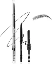 Apooliy 3 in 1 Eyebrow Pencil with Bow Razor and Brush,Waterproof Ultra-Fine Tip Brow Pencil,Eyebrow Pen with Refillable Replacement