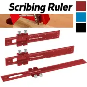 3PCS/Set Precision Marking T-Ruler Scriber Square Hole Gauge Woodworking Alloy