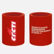 CACTUS JACK Travis Scott Cacti Hard Seltzer Seal Rubber Can Cooler Koozie - Red