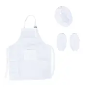 Childrens Chef Hat Apron Cooking Hat Kids Youth Apron Chef Hat Boys Chef Costume