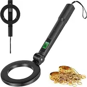 KTZCTPCA Metal Detector, Professional Gold Detector for Treasure Hunt, Waterproof 10" Search Coil with Intuitive LCD Display, Foldable Metal Detectors, High Accuracy Adjustable Metals Detectors