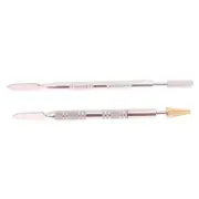 Leather Dual Head Edge Oil Gluing Dye Pen Applicator Speedy Paint Roller Tool CR