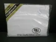 New Vintage Tastemaker Full Flat Sheet White No Iron Retro Mod USA