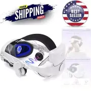 Comfort Adjustable VR Head Strap with 8000mAh Battery & Immersive Headphones