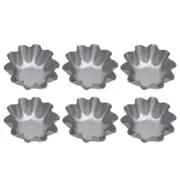 6 Pcs Egg Tart Mold Mini Pan Tartlet Pans Cake Molds Non Stick
