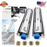 Durable 24 Inch Locking Drawer Slides - 230 lb Max Load, Full Extension Design