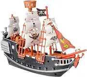 Rhode Island Novelty 10 Inch Pirate Ship Toy Boat One Per Order