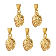 5 pcs Golden Brass Ice Pick and Pinch Bails Crafts Jewelry Findings 24mm Pin 1mm