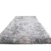 Plush Gray Carpet for Living Room