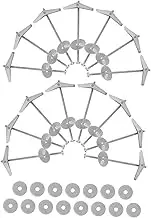 NOLITOY Iron Airplane Orchid Clip for Drywall Sets of High Strength Carbon Steel Toggle Bolts Wing Nuts Kit