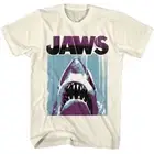 Jaws - Day Under Night Over - Solid Off-White Adult Short Sleeve T-Shirt