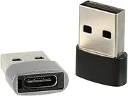 TEHAUX 2pcs USB to Type C Adapter Fast Charging USB C Female Adapter for Phone Lightweight and Compact for Easy Data Sync and Device Connection