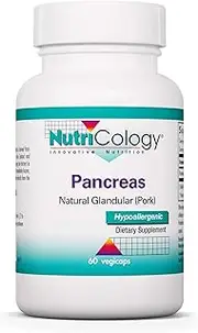 Nutricology Pancreas, Pork, Vegicaps, 60-Count