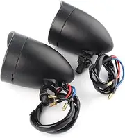 Turn Signal Indicator Red Light Turn Signal Indicator Blinker Lamps For Harley Smoke Lens Motorcycle Accessories 2PCS