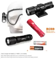 D560 OrcaTorch Orca Torch Scuba Dive Light Bright Mask Mount Boat Camping Hunt