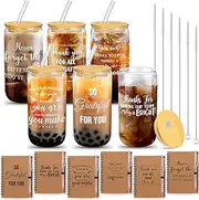 Perthlin 18 Pcs Teacher Employee Appreciation Gifts Graduation End of Year CNA Week Thank You Volunteer Coworker Staff Paraprofessional Motivational Notebook Ballpoint Pen Glass Cup(Grateful)