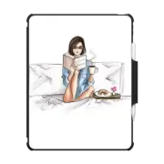 iPad Air 13-inch (M2/M3) Impact Folio Case Breakfast in Bed 10.2" iPad Cover