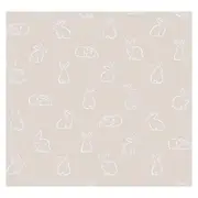 Cristiana Masi Rabbits Light Grey Wallpaper - 10.05m x 53cm