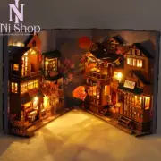 DIY Book Nook Kit, DIY Dollhouse Booknook Bookshelf Insert Decor Alley Miniature