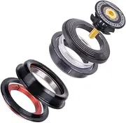 Bearing Headset, Mountain Bike Aluminum Alloy 1-1/8" 44-55mm Bike Headset Tapered Tube Front Fork Accessories