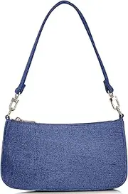 [NIUEIMEE ZHOU] Shoulder Bag for Women Retro Vegan Leather Classic Clutch Tote HandBags Purses with Zipper Closure