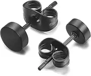 [FOMIYES] 6 Pair Ear Piercing Studs for Men Unisex Lightweight Earrings with Impeccable Craftsmanship Durable Design for Everyday Wear