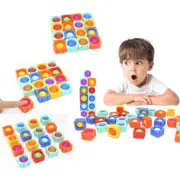 Big Fidget Building Blocks Push Pop Bubble Educational Learning Toy Puzzle
