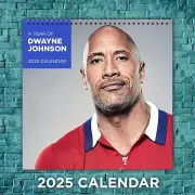 Dwayne Johnson Calendar 2025, Dwayne Johnson Celebrity 2025 Wall Calendar