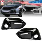 Front LH+RH Fog Light Cover For Honda Civic 2017-2021 5 Door Hatchback (for: Honda)