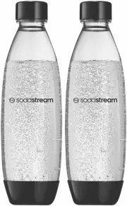 Sodastream 1 Litre Fuse Bottles Twin Pack Black