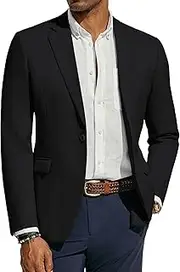 [PJ PAUL JONES] Men's Lightweight Sport Coat Casual One Button Blazer Breathable Sportcoat