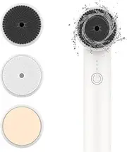 Electric Facial Cleansing Brush Soft Bristles Rotating Waterproof Vibrating Rechargeable Deep Cleansing Gentle Exfoliating Massage (1020)