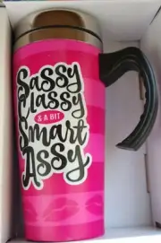 SASSY CLASSY & A BIT SMART ASSY 16 oz Stainless steel THERMAL Coffee Mug