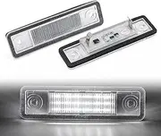 MKVAXR For Vauxhall, for Opel, for Astra G Vectra B Tigra Zafira A SMD White Canbus LIGHT License Plate Lights Auto Tag Lamps 90213642 1224143 License Plate Light Assembly