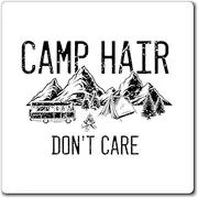 Humorous Boot Tent Encampment Site Adventure Enthusiast Novelty Forest Hiking Wandering Adventuring Lover Magnets 3" × 3"
